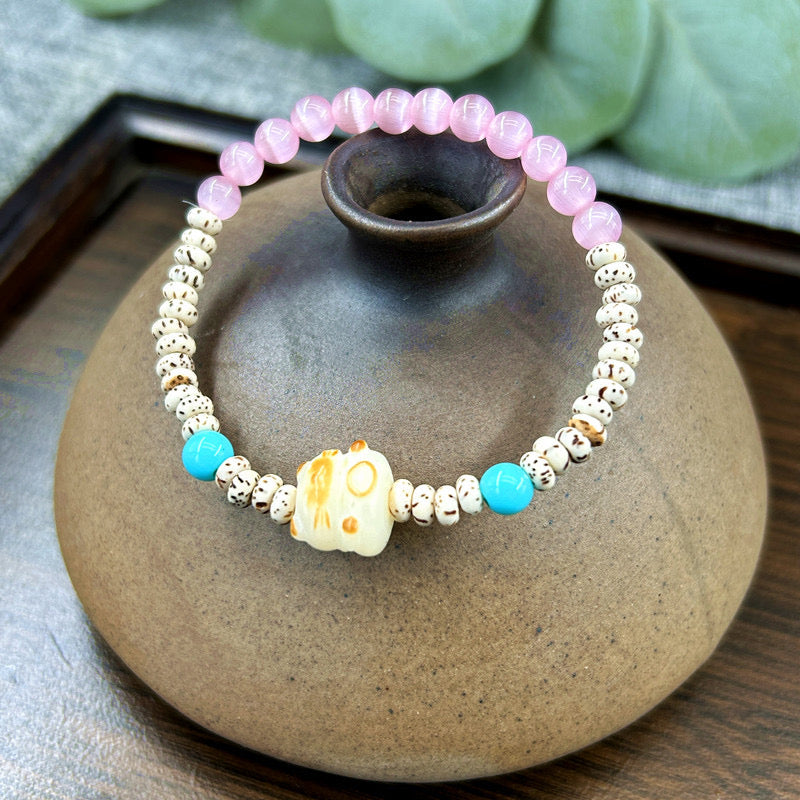 Natural poojina bracelet Bodhi bracelet - Mia   (arrive about 7-12 days)